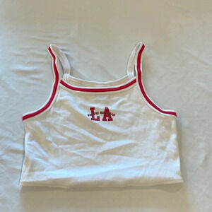 Pacsun LA Rib Crop Tank Top‎ women’s medium new no tags NWOT